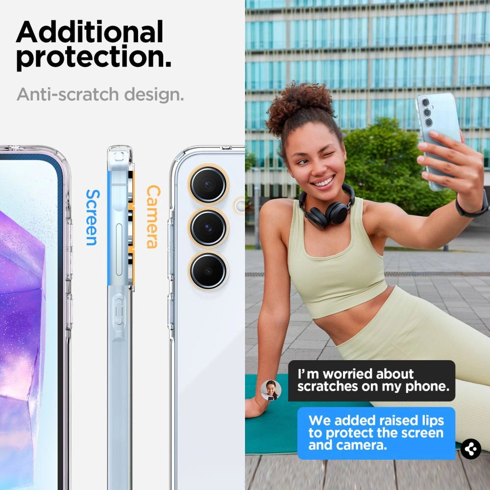 Spigen Liquid Crystal Case til Samsung Galaxy A55 5G - Gennemsigtig