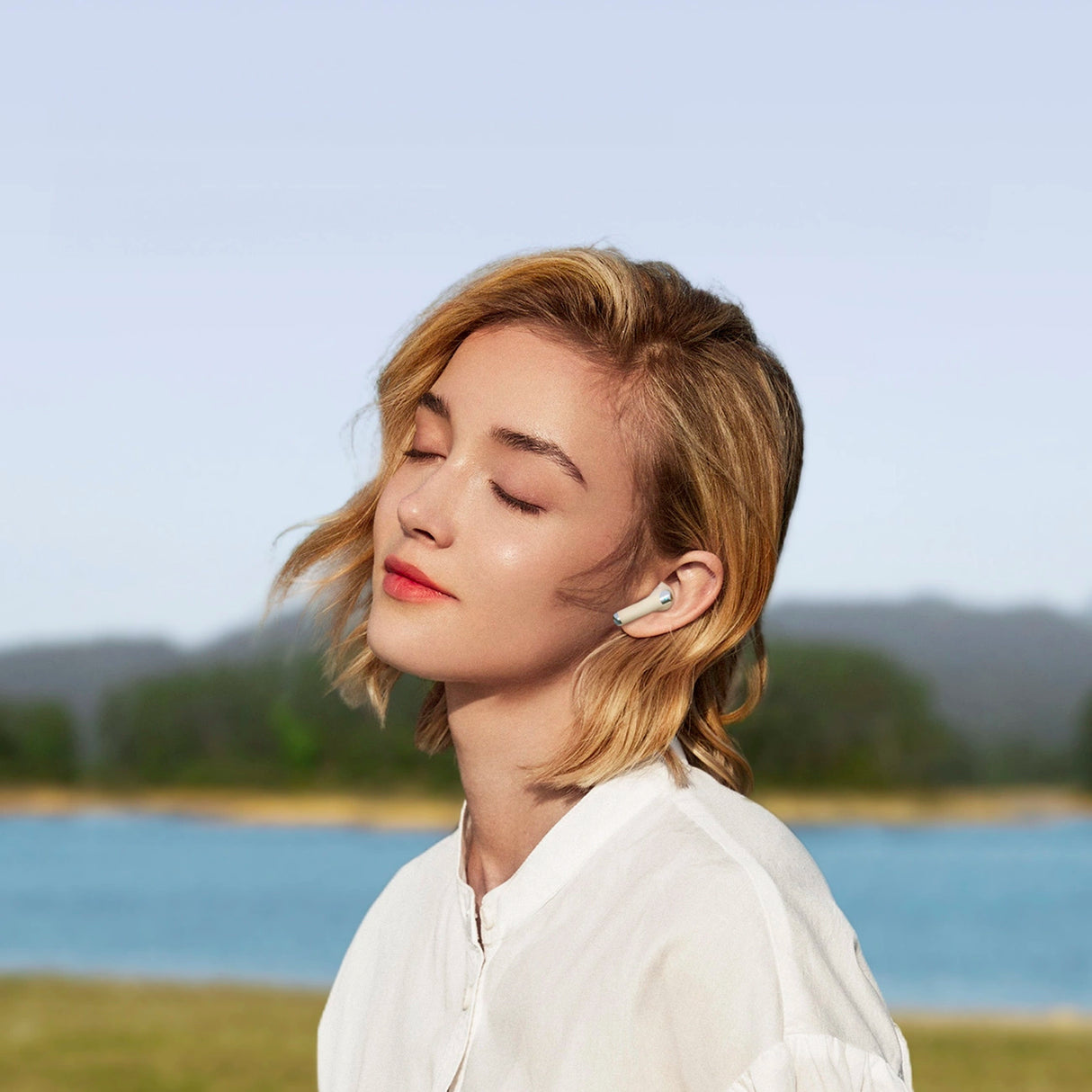 Tronsmart Soundi R4 trådløs Bluetooth 5.3 ENC hovedtelefoner - hvid