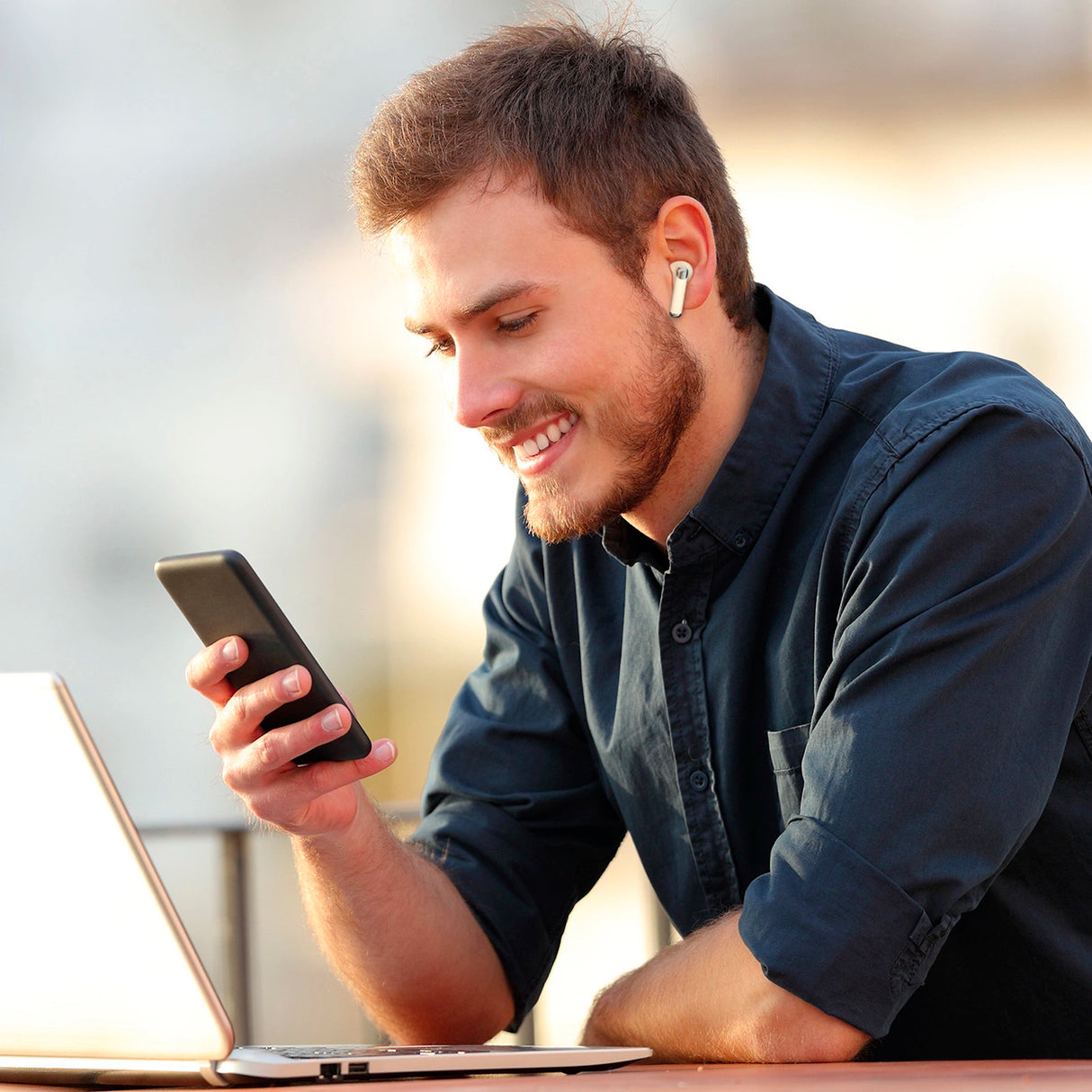 Tronsmart Soundi R4 trådløs Bluetooth 5.3 ENC hovedtelefoner - hvid