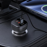 Acefast B14 biloplader 165W 2x USB-C 1x USB-A - sort
