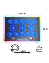 Spirit of Gamer AIRBLADE 1300 RGB køling til laptop 43,2 cm (17") Sort