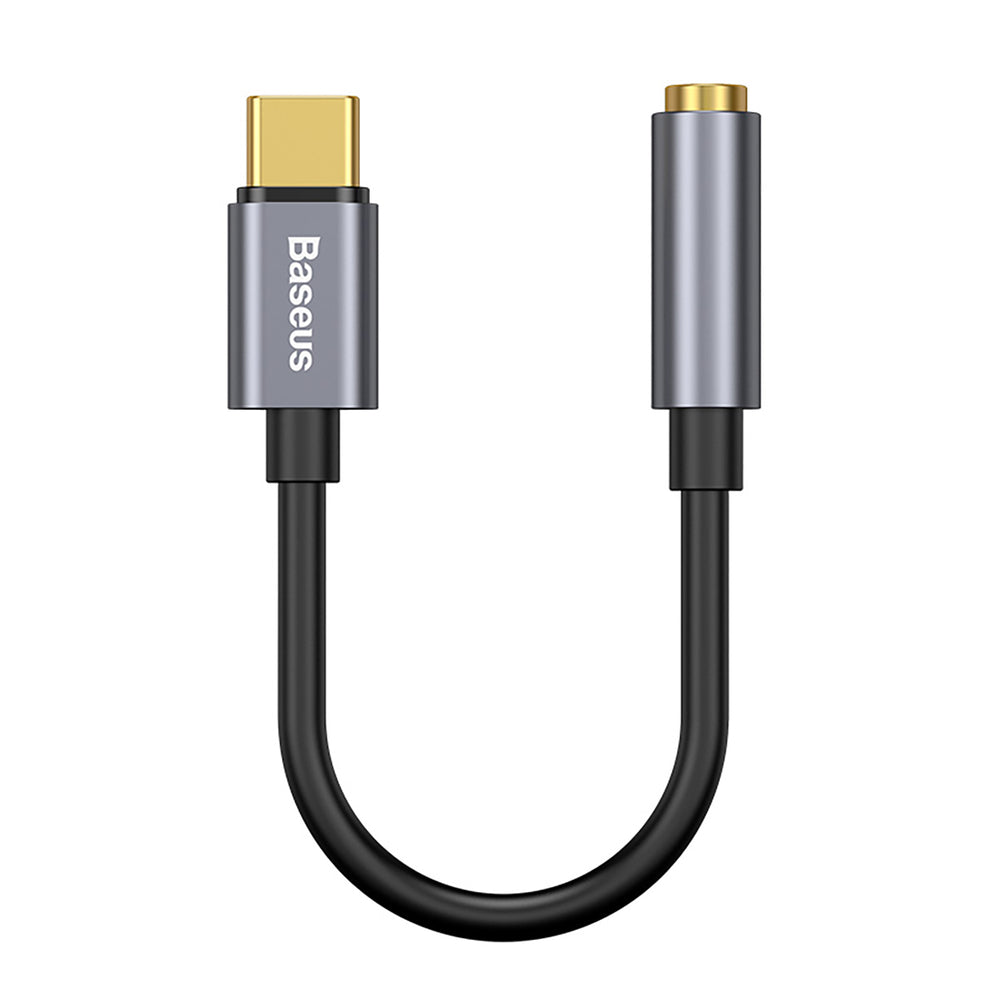 Baseus L54 adapter til USB-C hovedtelefoner / mini jack 3,5 mm DAC 24 bit 48 KHz - grå