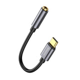 Baseus L54 adapter til USB-C hovedtelefoner / mini jack 3,5 mm DAC 24 bit 48 KHz - grå
