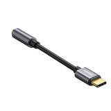 Baseus L54 adapter til USB-C hovedtelefoner / mini jack 3,5 mm DAC 24 bit 48 KHz - grå