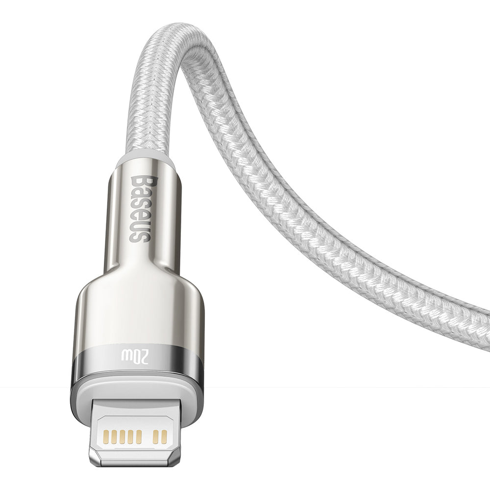 Baseus Cafule Series Metal Data USB-C / Lightning 20W PD cable 2 m - white