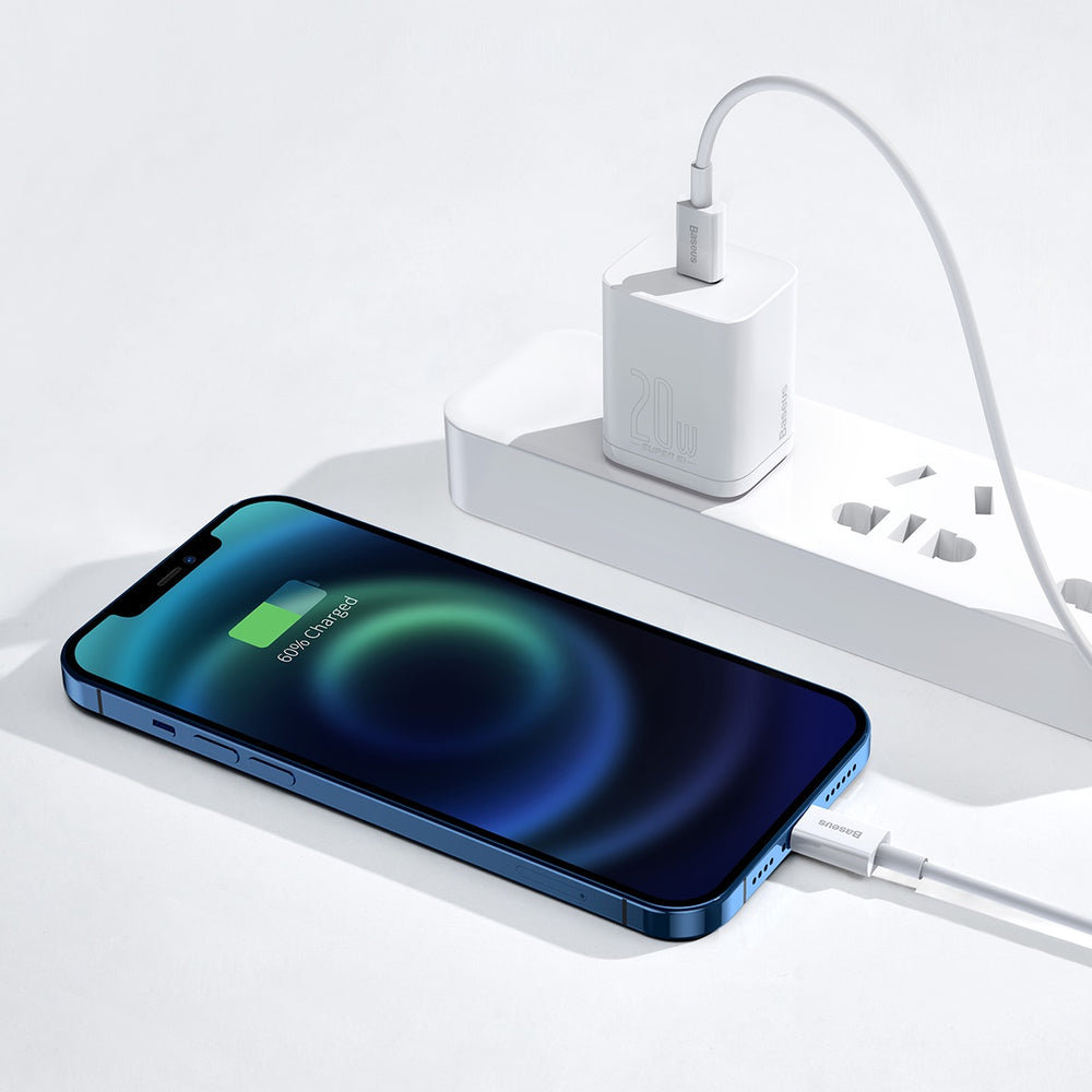 Baseus Superior Series USB-C / Lightning PD 20W 2 m kabel - hvid