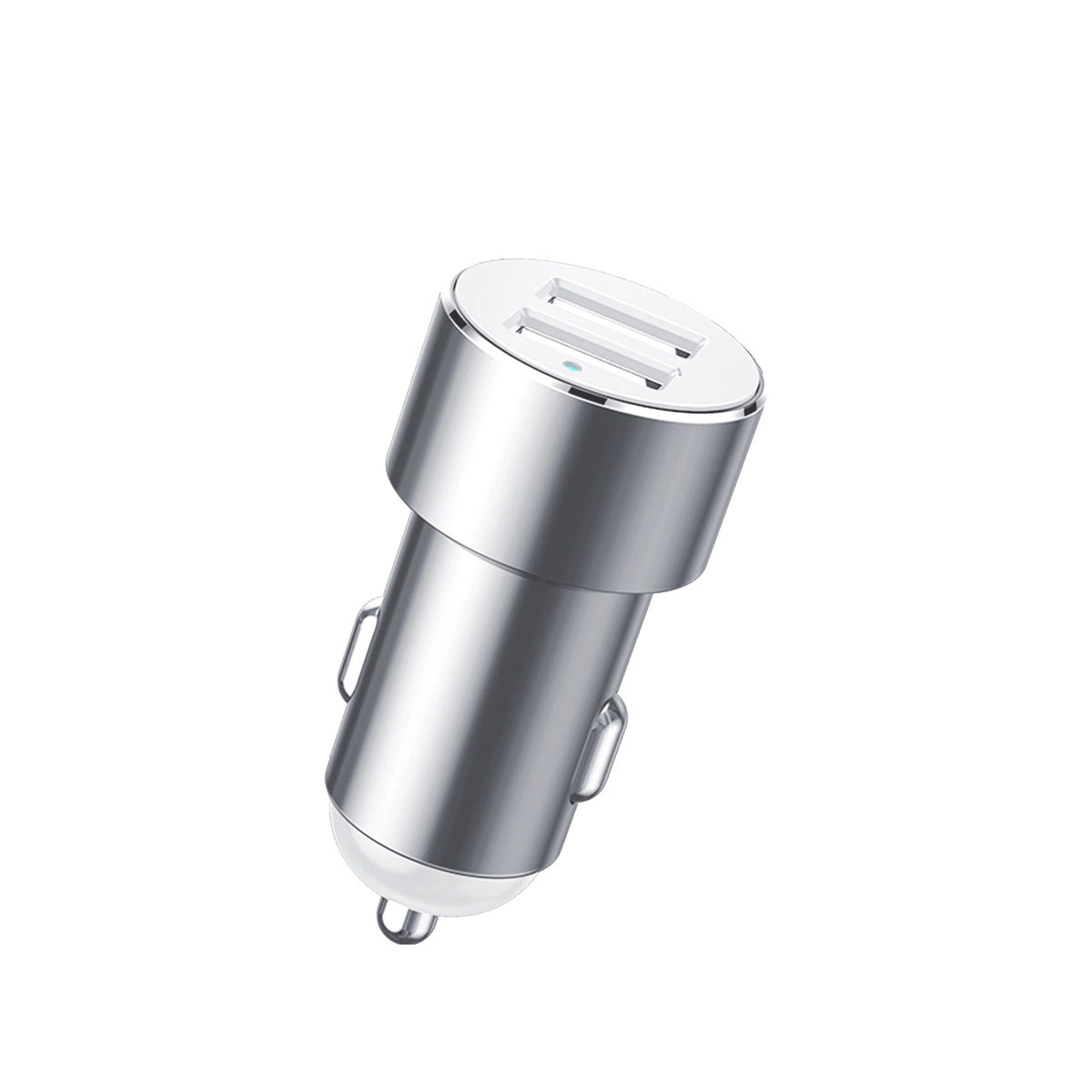 Baseus CRDYQ-0S splitter 2x cigarettelægger stikkontakt 80W 2x USB-A 3.1A - sølv