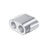 Baseus CRDYQ-0S splitter 2x cigarettelægger stikkontakt 80W 2x USB-A 3.1A - sølv