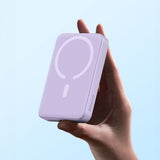 Baseus Magnetic Mini Inductive Powerbank 10000mAh 20W - Purple + USB-C - USB-C Cable