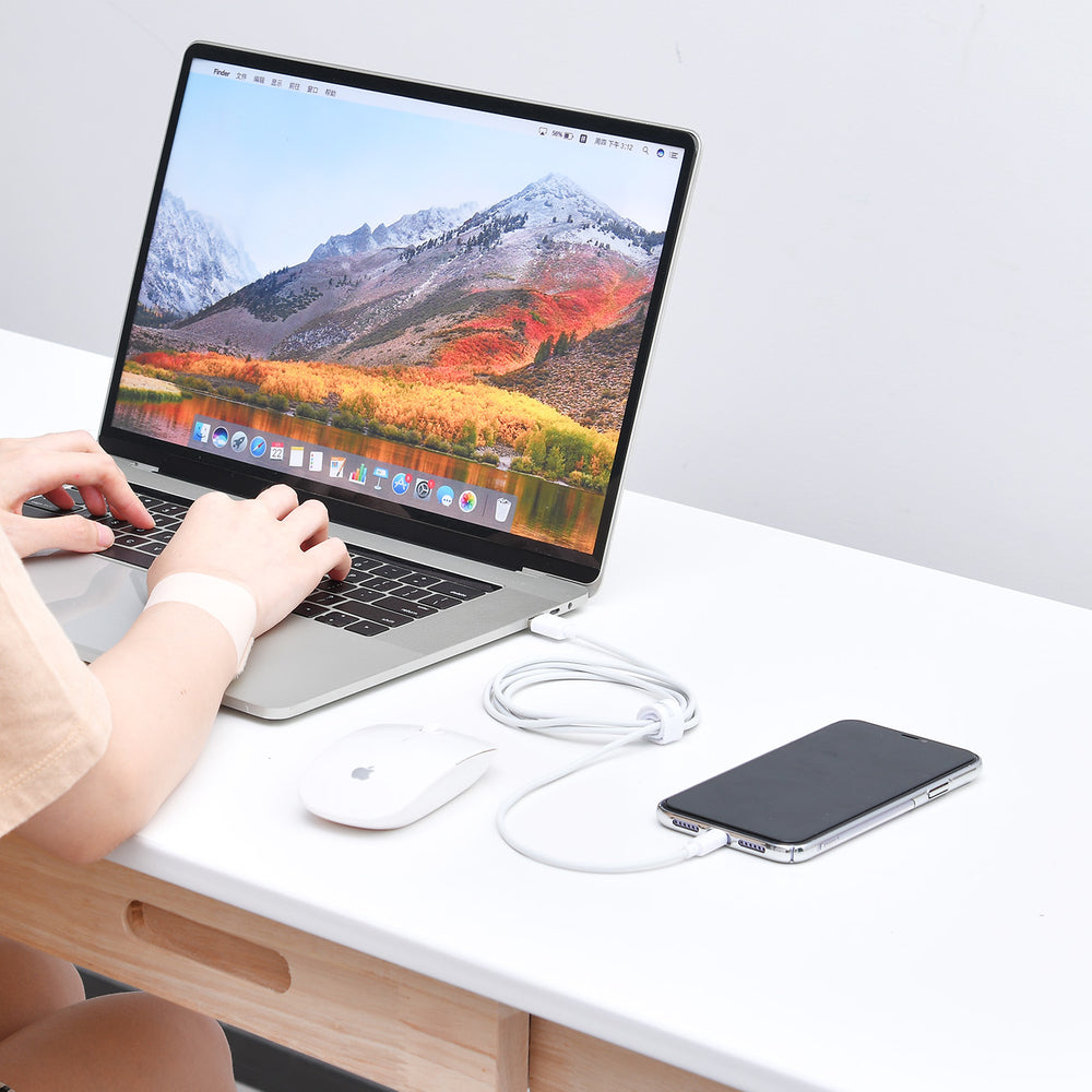 Baseus Simple Wisdom Lightning / USB-C Cable 20W 1.5 m 2 pcs - White