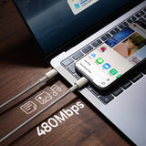 Baseus Tungsten Gold USB-C / USB-C cable 100W 1m - gold
