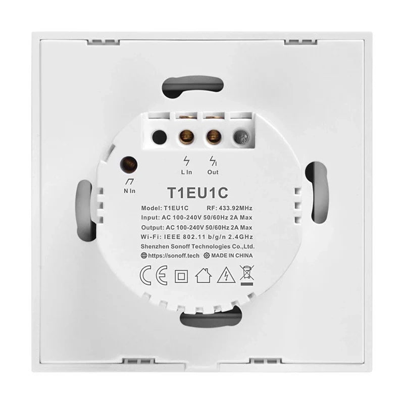 Smart Switch WiFi + RF 433 Sonoff T1 EU TX (1-kanal)