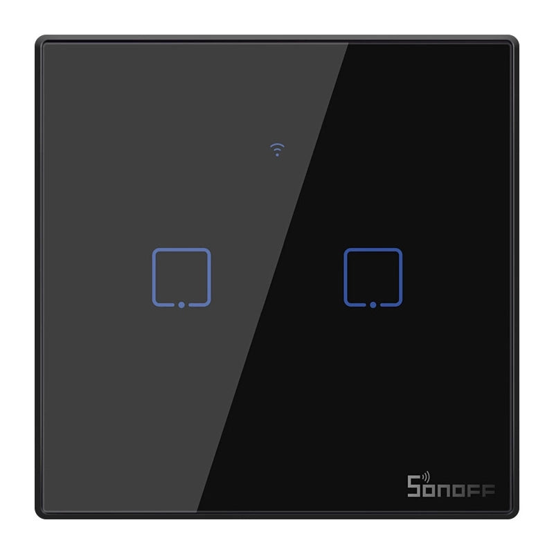 Berøringslysswitch WiFi + RF 433 Sonoff T3 EU TX (2-kanal)