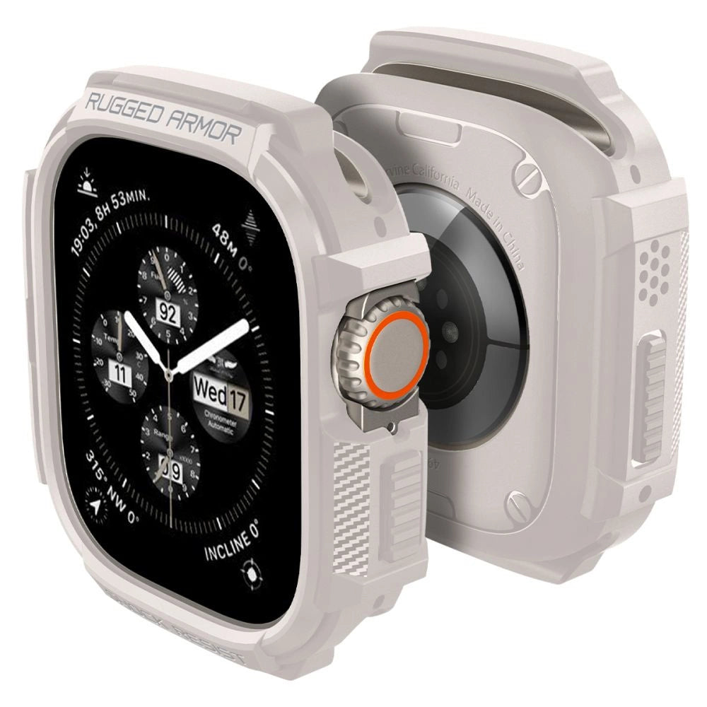 Spigen Rugged Armor Case til Apple Watch Ultra 1 / 2 (49mm) - Beige