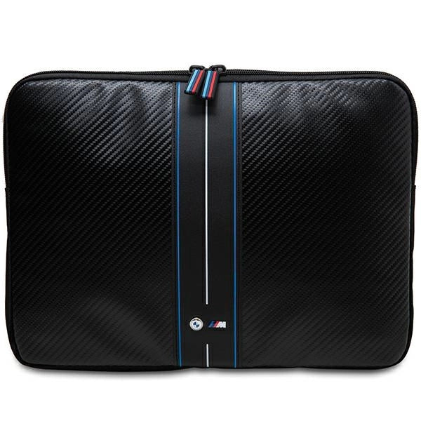 BMW Carbon & Blue Stripe hylster til en 14" bærbar computer - sort