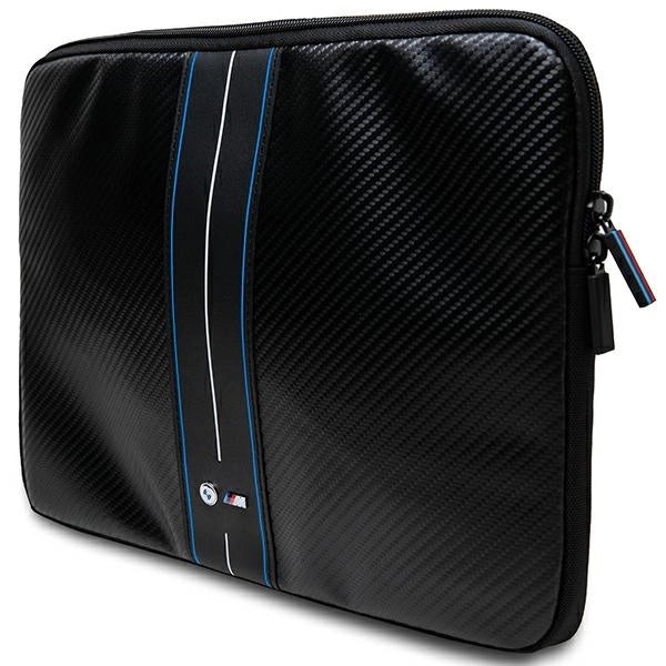 BMW Carbon & Blue Stripe hylster til en 14" bærbar computer - sort