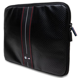 BMW Carbon & Red Stripe hylster til en 14" bærbar computer - sort
