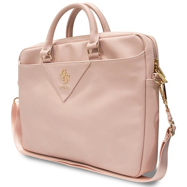 Guess Triangle 4G taske til en 16" bærbar - pink