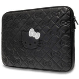 Hello Kitty Zip PU Quilted Bows case for a 14" laptop - black