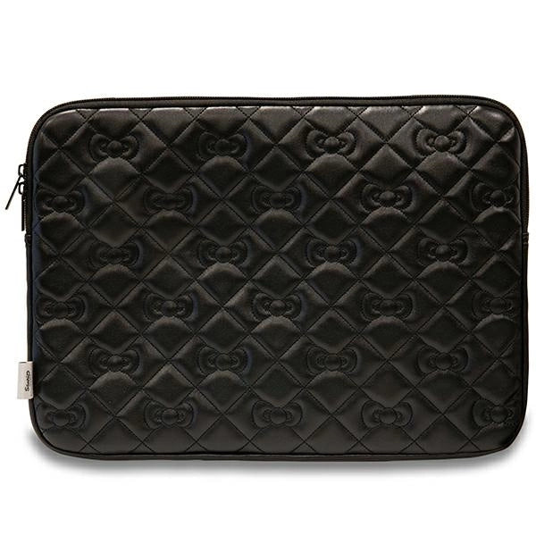 Hello Kitty Zip PU Quilted Bows case for a 14" laptop - black