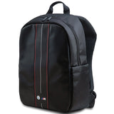 BMW Carbon & Red Stripe rygsæk til en 16&quot; laptop - sort