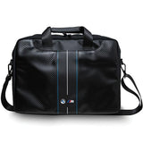 BMW Carbon & Blue Stripe taske til en 16&quot; laptop - sort