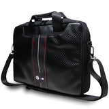 BMW Carbon & Red Stripes taske til en 16&quot; laptop - sort