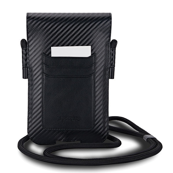 BMW Carbon & Red Stripe telefonpose - sort