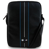 BMW Carbon & Blue Stripe taske til 8" tablet - sort