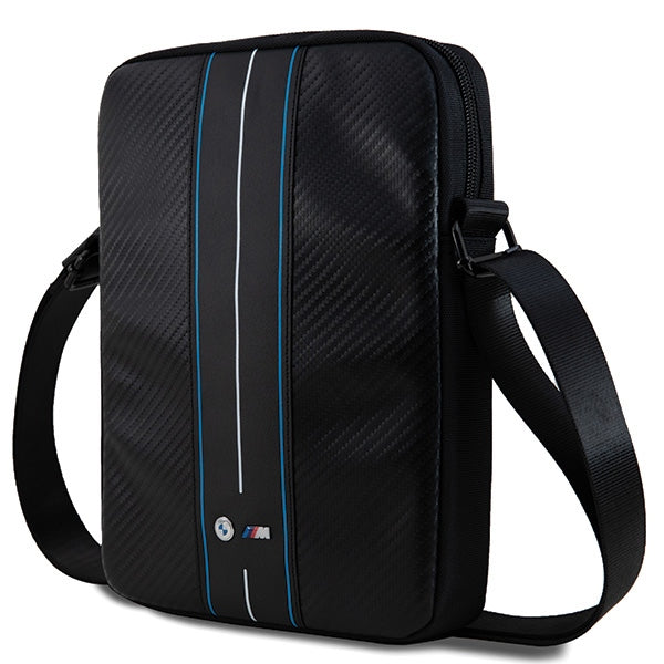 BMW Carbon & Blue Stripe taske til 8" tablet - sort