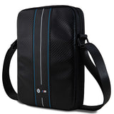 BMW Carbon & Blue Stripe taske til 8" tablet - sort