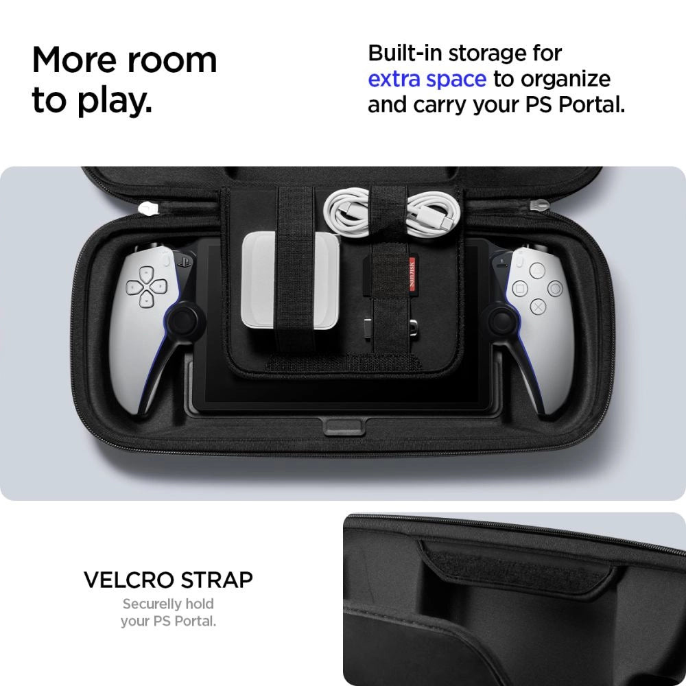 Spigen Rugged Armor Pro Case til Sony Playstation Portal - sort