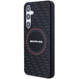 AMG Silicone Carbon Pattern MagSafe-fodral til Samsung Galaxy S24+ - sort