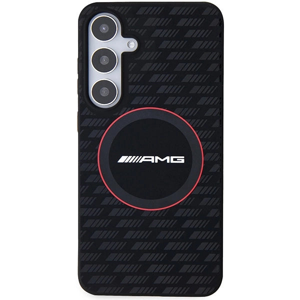 AMG Silicone Carbon Pattern MagSafe-fodral til Samsung Galaxy S24+ - sort