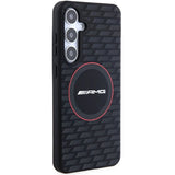 AMG Silicone Carbon Pattern MagSafe-fodral til Samsung Galaxy S24+ - sort