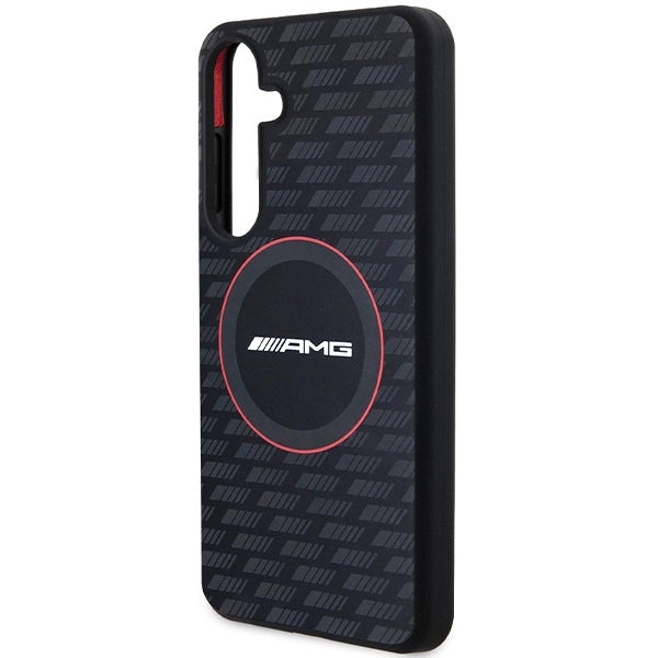 AMG Silicone Carbon Pattern MagSafe-fodral til Samsung Galaxy S24+ - sort