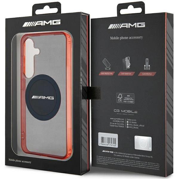 AMG Transparent Bicolor MagSafe-fodral til Samsung Galaxy S24 - sort