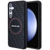 AMG Silicone Carbon Pattern MagSafe-hylster til Samsung Galaxy S24 - sort
