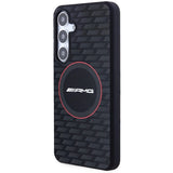 AMG Silicone Carbon Pattern MagSafe-hylster til Samsung Galaxy S24 - sort