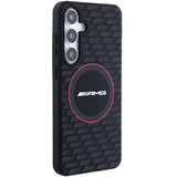 AMG Silicone Carbon Pattern MagSafe-hylster til Samsung Galaxy S24 - sort