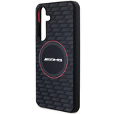 AMG Silicone Carbon Pattern MagSafe-hylster til Samsung Galaxy S24 - sort