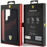 Ferrari Big SF perforeret kuffert til Samsung Galaxy S24 Ultra - sort