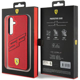 Ferrari Big SF Perforeret kuffert til Samsung Galaxy S24 - rød
