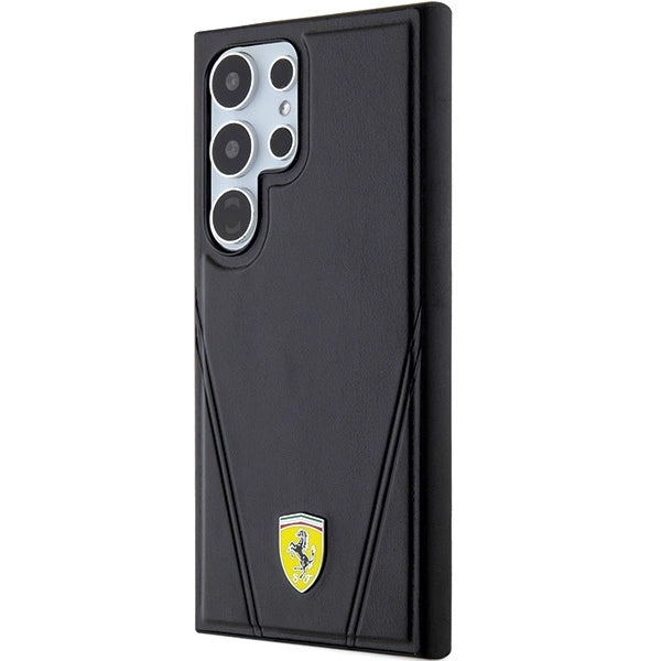 Ferrari Hot Stamp V Lines MagSafe-kasse til Samsung Galaxy S24 Ultra - sort