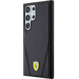 Ferrari Hot Stamp V Lines MagSafe-kasse til Samsung Galaxy S24 Ultra - sort