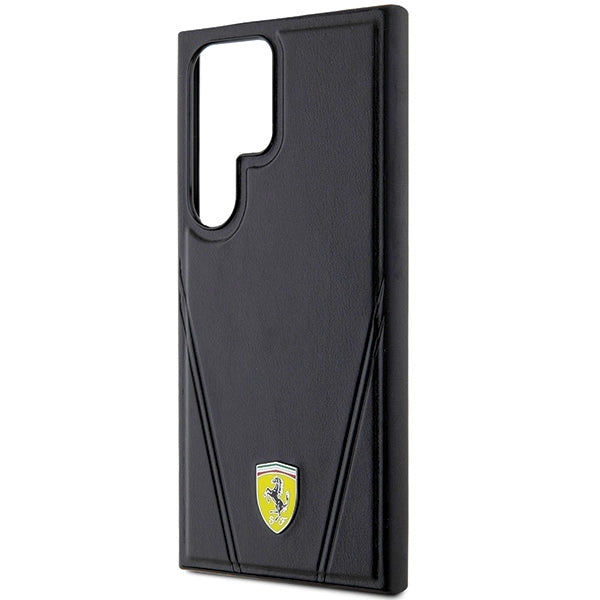 Ferrari Hot Stamp V Lines MagSafe-kasse til Samsung Galaxy S24 Ultra - sort