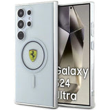 Ferrari IML Transp Inner Circle Line MagSafe-kasse til Samsung Galaxy S24 Ultra - sort