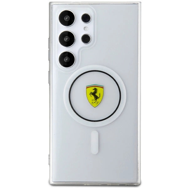 Ferrari IML Transp Inner Circle Line MagSafe-kasse til Samsung Galaxy S24 Ultra - sort