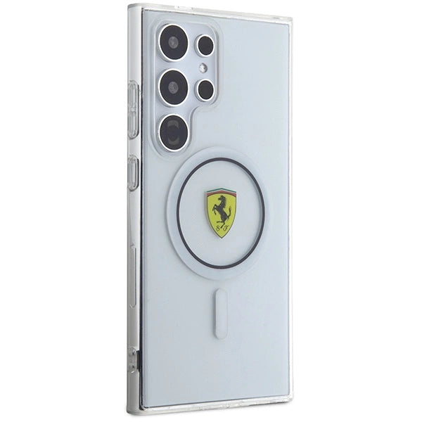 Ferrari IML Transp Inner Circle Line MagSafe-kasse til Samsung Galaxy S24 Ultra - sort