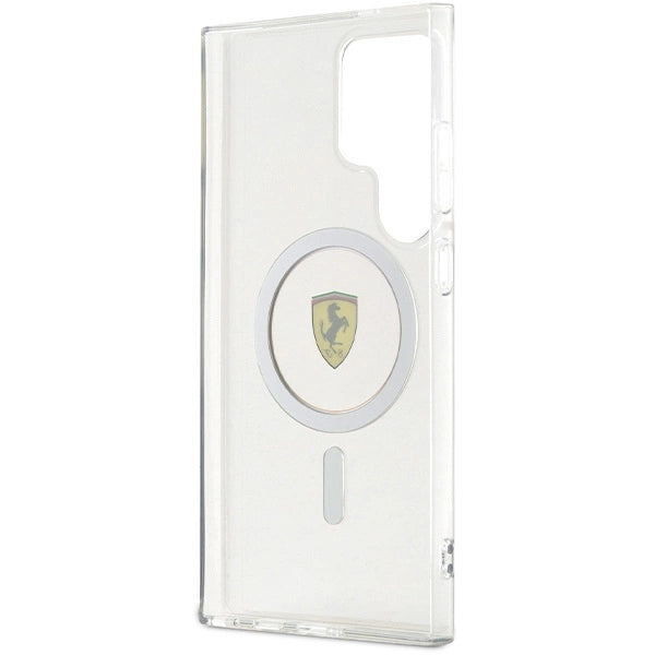 Ferrari IML Transp Inner Circle Line MagSafe-kasse til Samsung Galaxy S24 Ultra - sort